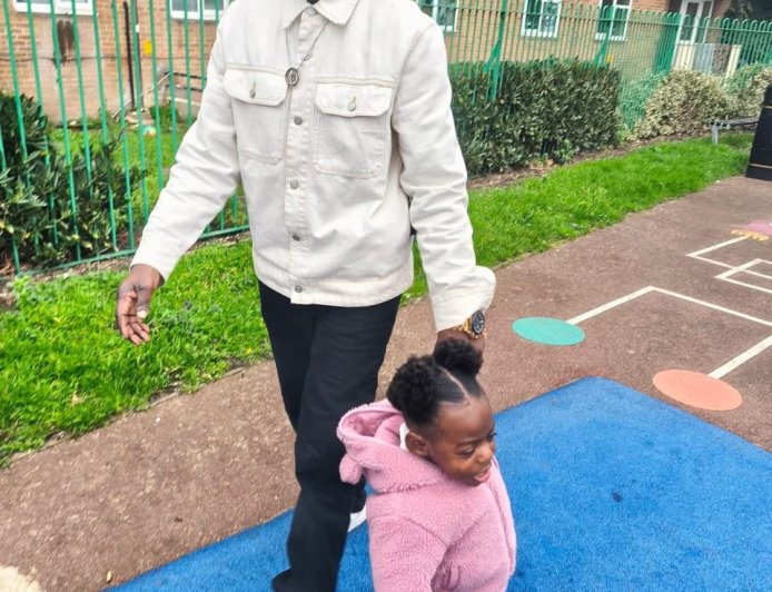 Blackface celebrates his twin daughters as they turn a year older in the UK