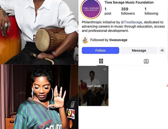 Tiwa Savage launches her Tiwa Savage Music Foundation, dedicated to supporting emerging African creatives through mentorship and music education