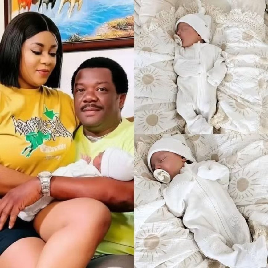 ‎Popular Nollywood Actor Kelvin Ikeduba’s wife welcomes a baby boy