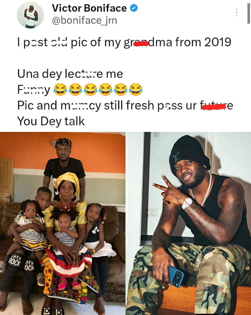 Boniface Responds to Critics Over Family Throwback Photo Super Eagles forward Victor Boniface has hit back at critics who took to social media to lecture him after he shared a family throwback photo.