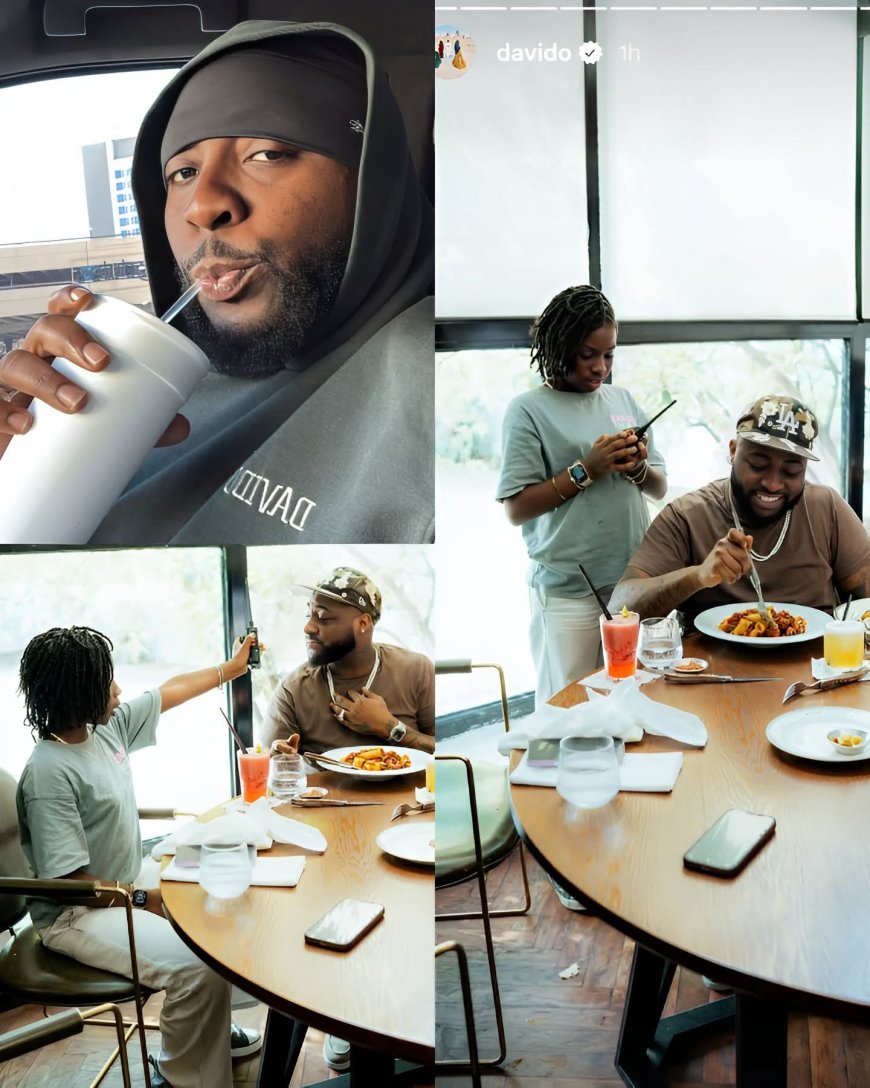 Davido and Imade shåring moments that truly måtter.   A proud fåther