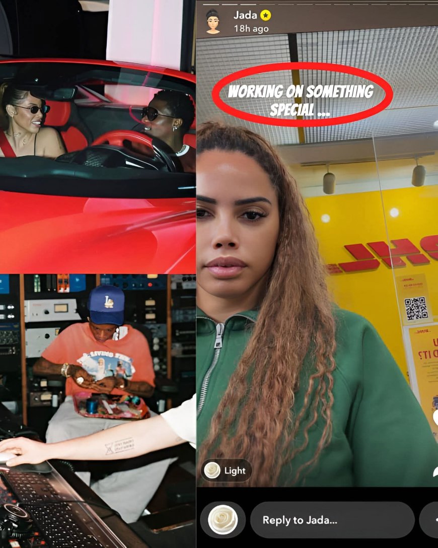 Jada P has teased that wizkid and the team are working on something special, making the statement just hours after Wizkid posted new photos from the studio.