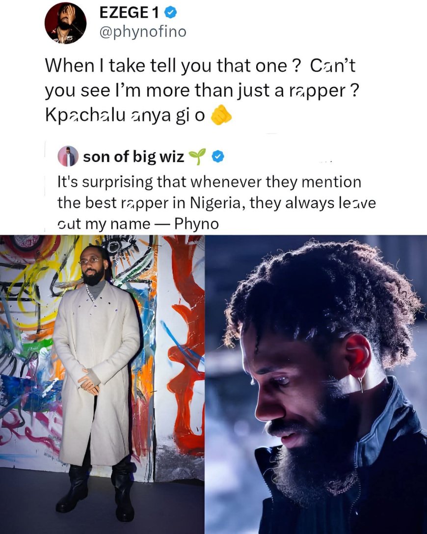 Can't you see I’m more than just a rapper? — Phyno fires back amid the Nigerian rappers debate