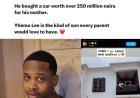 A Twitter user has sparked curiosity online after questioning the source of Yhemolee’s wealth following his generous gifts, a car and a house for his parents.  The conversation is now trending
