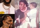 BurnaBoy celebrated M0ther’s Day by sharing an adorable throwback photo of himself and his mom from his younger days.