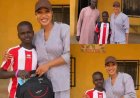 TONTO W. C. DIKEH gave this little boy a scholarship to the university level and also gave his dad a million naira to start up a business