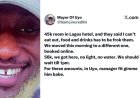 ₦45k Room, Yet You Can’t Eat Outside?” — Man Calls Out Lagos Hotels