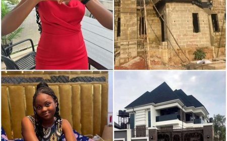 Congratulations to Nollywood actress Adakirikiri as she just completed her family house in her village