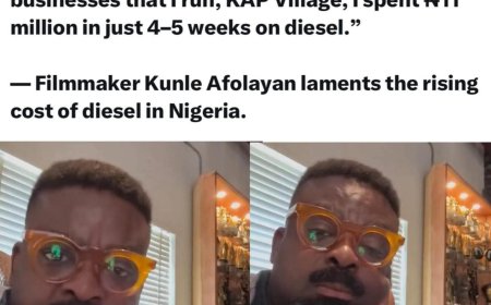 “I Spent ₦11 Million on Diesel in Just 4–5 Weeks” — Kunle Afolayan Laments Rising Energy Costs