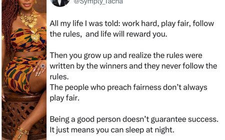 Being a good person doesn’t guarantee success... - Ex BBNaija housemate Tacha