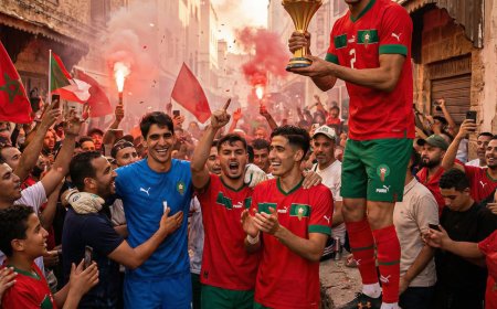 Morocco has been announced as AFCON winners with final result overturned by CAF with a trending ai generated photo of morroco players celebrating with the trophy.