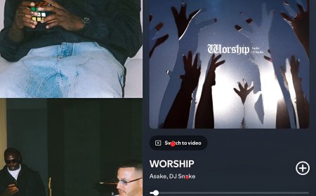 ASAKE × DJ SNAKE — “WORSHIP” OUT NOW.????????  A powerful global collaboration with strong vibes, clean producti0n and undeniable energy.
