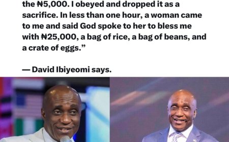 “I Gave God My Last ₦5,000 And Received ₦25,000 Within an Hour” — David Ibiyeomie Shares Testimony