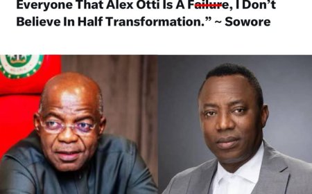 Omoyele Sowore Blasts Alex Otti Over Abia Visit
