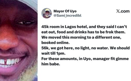 ₦45k Room, Yet You Can’t Eat Outside?” — Man Calls Out Lagos Hotels