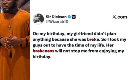 “Her Broke-ness Won’t Stop My Enjoyment” — Man Celebrates Birthday Without Girlfriend