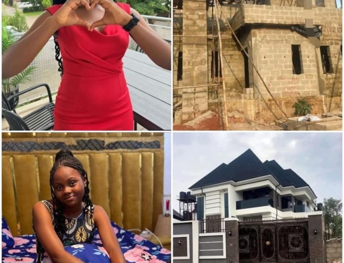 Congratulations to Nollywood actress Adakirikiri as she just completed her family house in her village