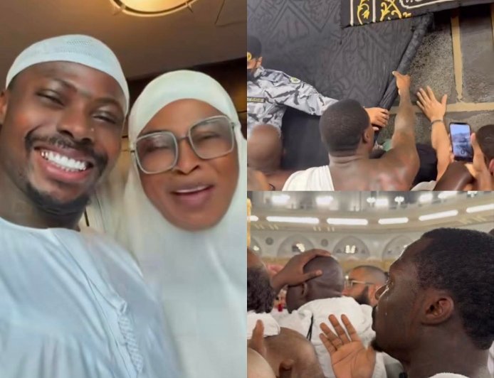 King Mitchy giving Papa Ajasco money few days his video with lucky udu went viral saying that he didn’t have a car…