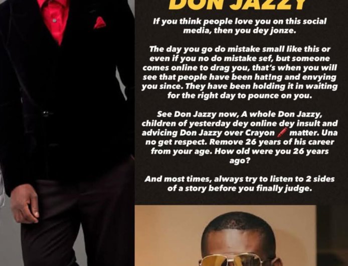 “If You Think People Love You Online, You Dey Jonze” — Tunde Ednut Says As He Defends Don Jazzy Amid Criticism