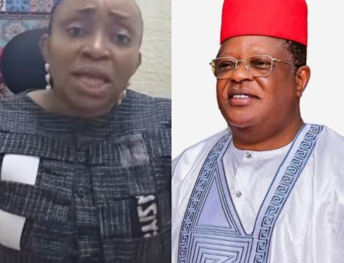 “I haven’t been paid my full money yet. Minister Dave Umahi used my lawyer, Barrister Marshall, to trick me into making the retraction video to clear him. I was forced to make that video. The agreement was that once I made it, I would be paid before it was released to the public. However, they released it without my consent and without paying me. Nigerians, please come to my rescue,” - Businesswoman Tracy Ohiri, who accused David Umahi of owing her cries out