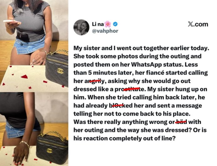 “He Called Her a Prostitute and Blocked Her” — Lady Shares Sister’s Relationship Drama