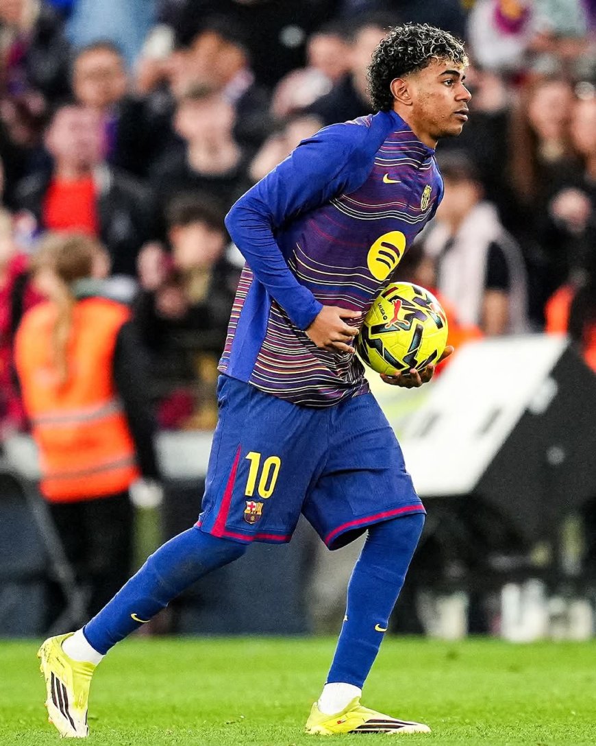 Lamine Yamal has scored his first professional hat trick yesterday