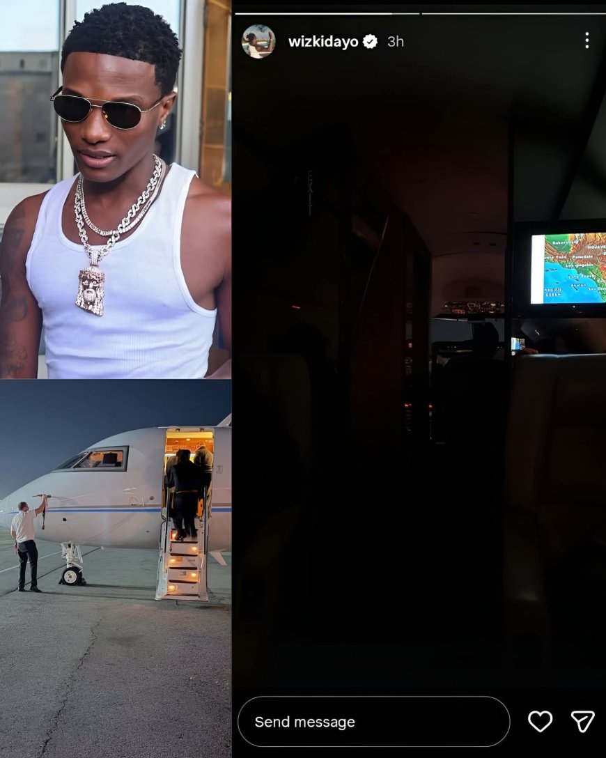 Wizkid vìa IG story.   What’s Big Wiz cooking again?   Fans are already asking questi0ns.