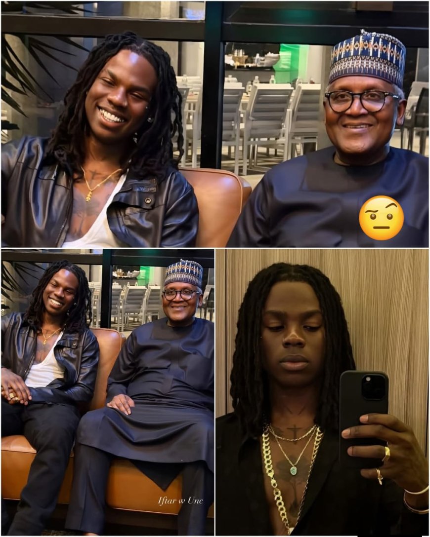 Rema recently linked up With The world richest black man, Aliko Dangote.