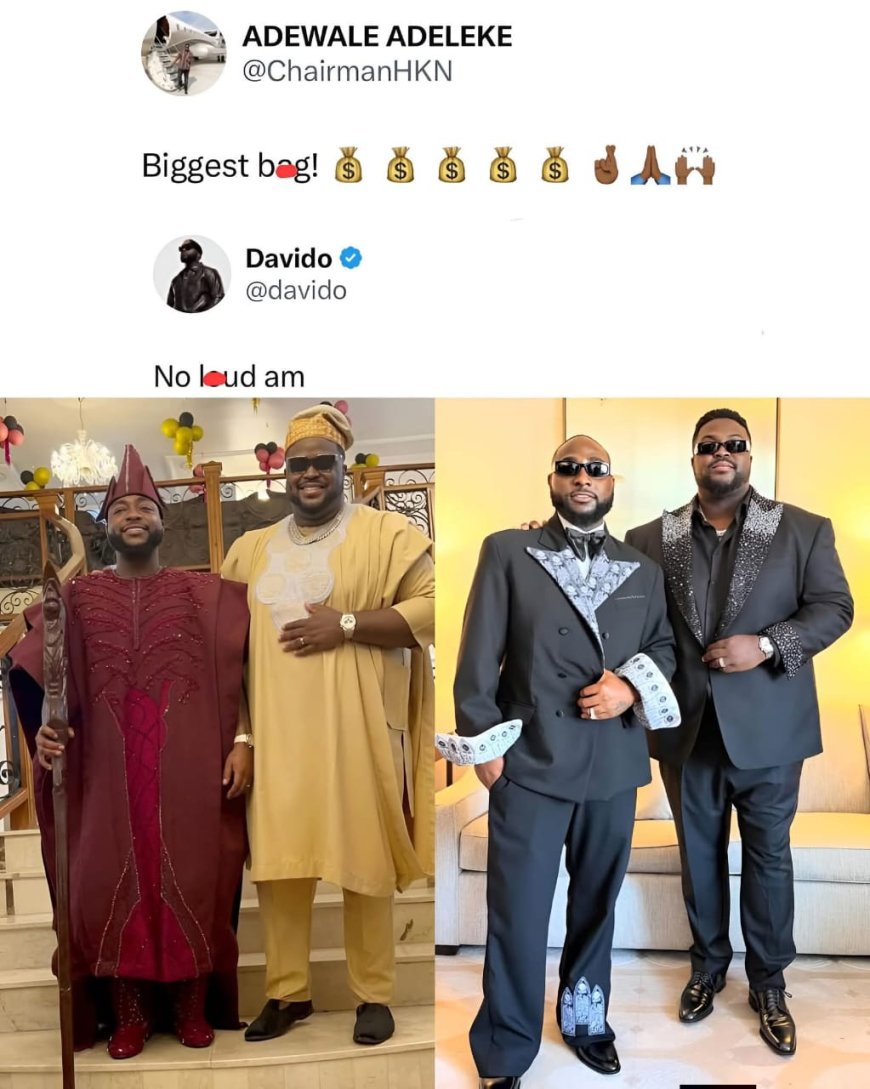 Between Davido and his brother. This 0ne na billi0naire convo 0
