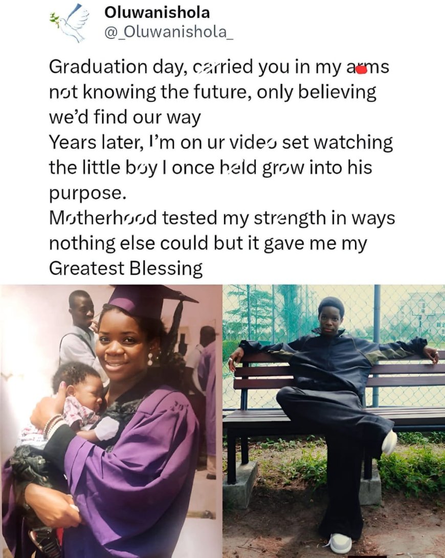 An emotional moment as Wizkid’s baby mama reflects on the journey of raising their son and watching him grow into who he is today