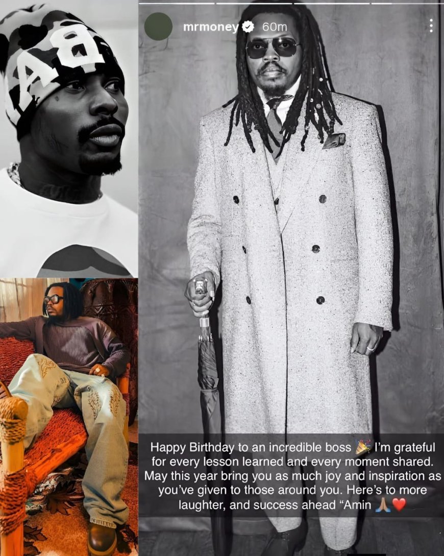 Asake celebrates Olamide’s birthday, thanking him for being an incredible boss, ment0r and for all the lessons and moments they’ve shared along the j0urney.