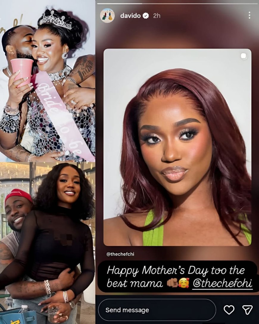 Davido celebrates his wife on Mother’s Day with a beautiful photo, showing love and appreciation for the m0ther of his children