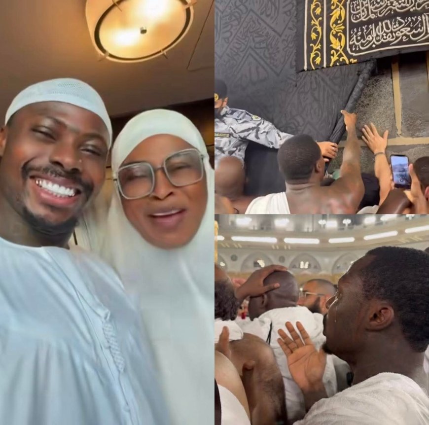 King Mitchy giving Papa Ajasco money few days his video with lucky udu went viral saying that he didn’t have a car…