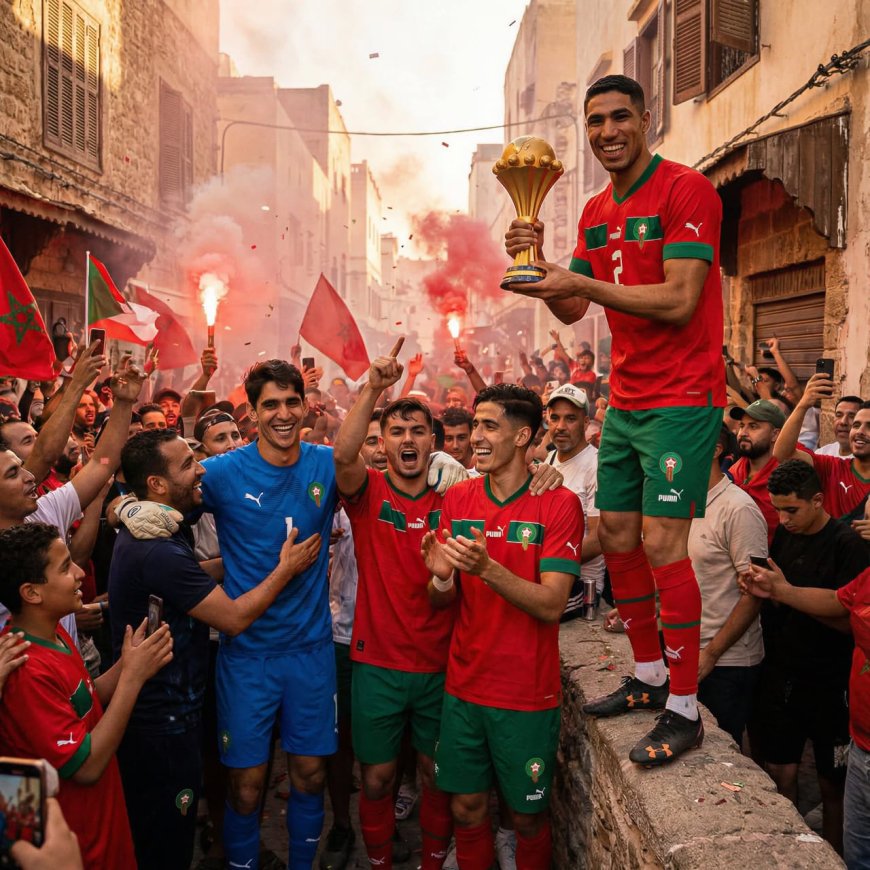 Morocco has been announced as AFCON winners with final result overturned by CAF with a trending ai generated photo of morroco players celebrating with the trophy.