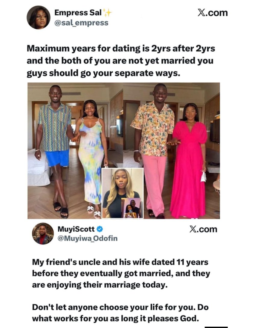 “Maximum Dating Time Is 2 Years” — Lady’s Advice Sparks Debate Online