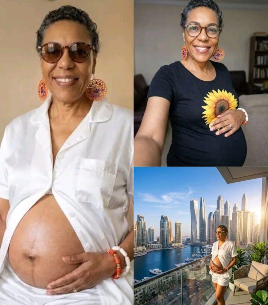 Congratulations to shan George as she is finally pregnant at old age