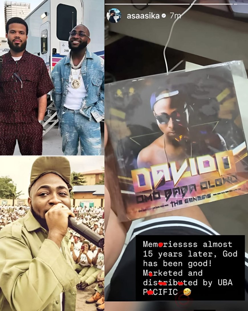 Almost 15 years later, God has been good   — Asa Asika takes a moment to reflect 0n Davido’s journey, from his debut album packaged in CDs.