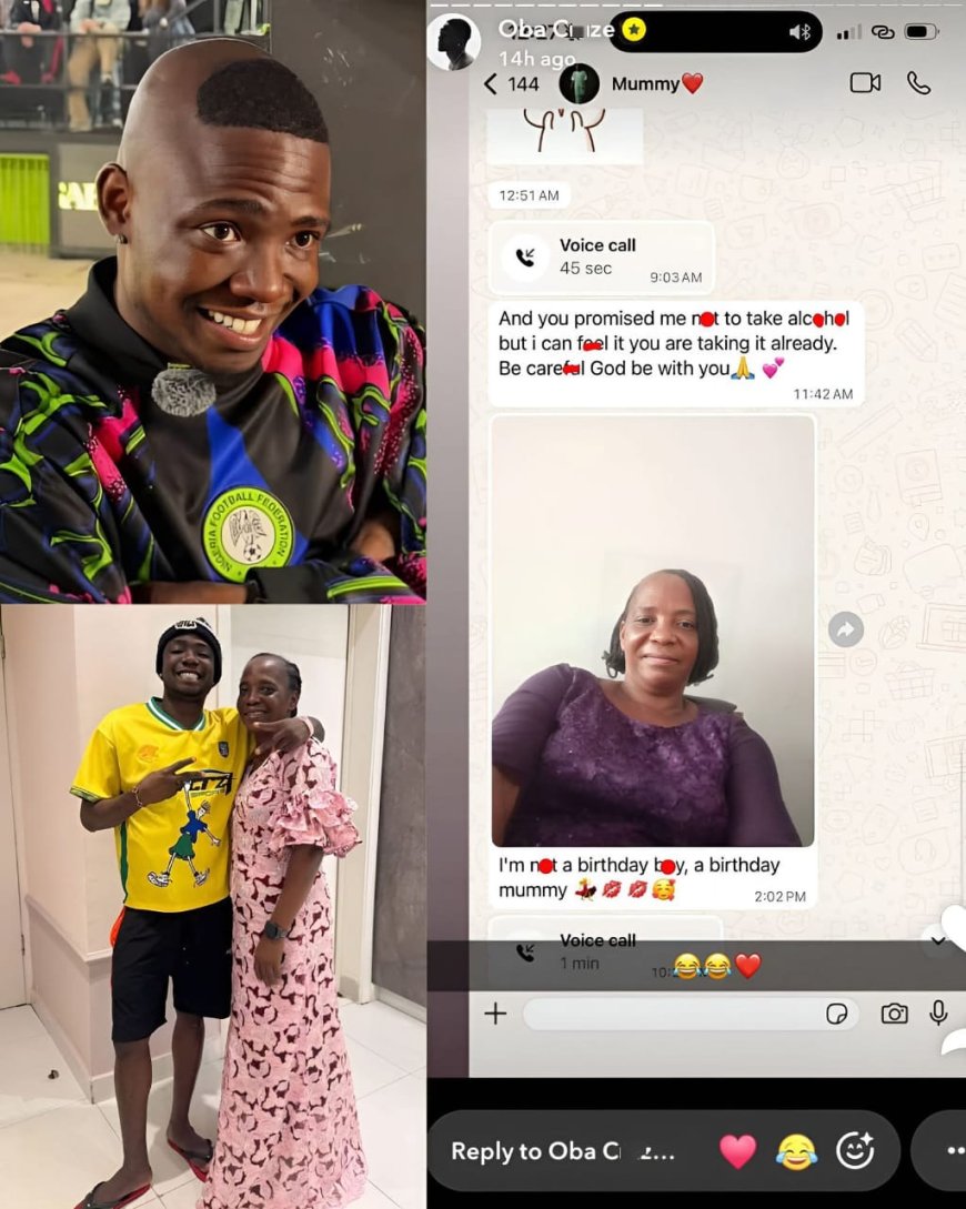 Shank C0mics shares hilarious chat with his mum after she accused him of drinking alc0h0