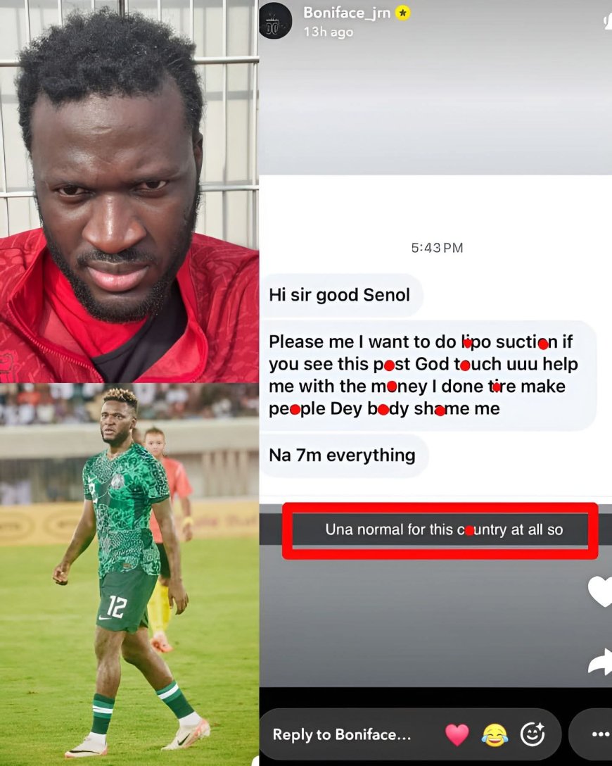 Legendary f00tballer Victor Boniface - Shares messages of a lady that sent him her pa!n and her b!ll too.  ₦7M to fix what pe0ple said ab0ut her b0dy…