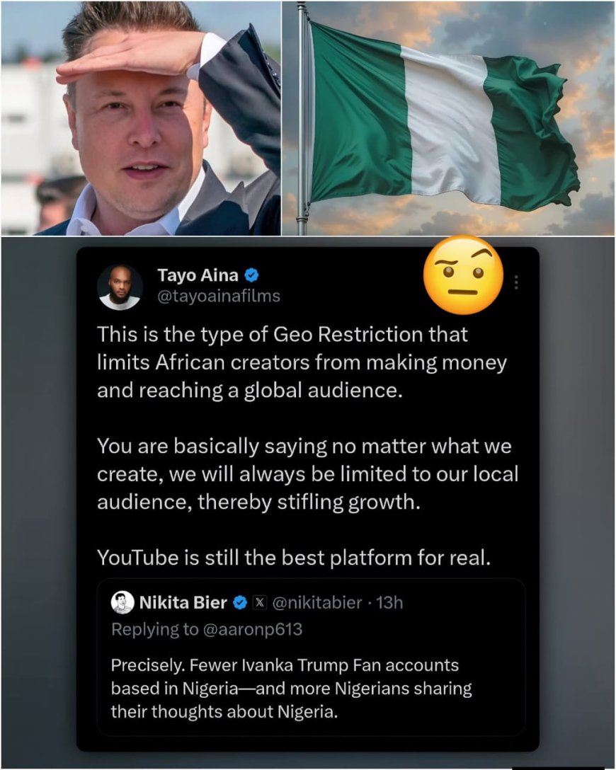 Between Nigerians and Elon Musk over X new monetization policy