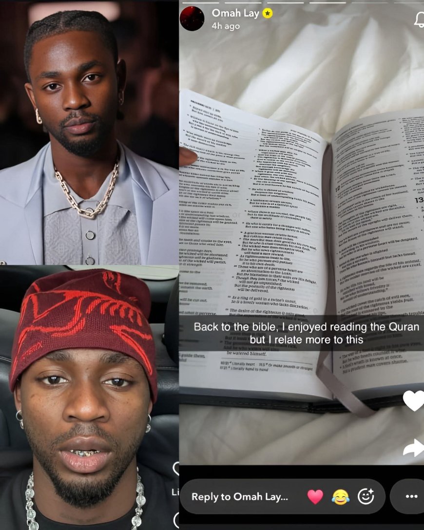 Back to the Bible, I enjoyed reading the Quran. But I relate more to this — Omah Lay