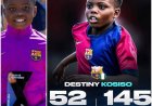 Meet Kosiso Destiny Ejiofor, an 11-year-old Nigerian ???????? who is already shining at Barcelona’s La Masia Academy