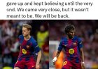 It was a very tough challenge, we will be back - Barcelona admin says