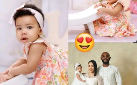 Billionaire businessman, Ned Nwoko's daughter, Julia shares beautiful photos as her second daughter