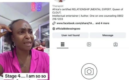 Blessing "CEO" deactivates Instagram after medical doctor grilled her on TV and found inconsistencies in her stage 4 cancer claim.