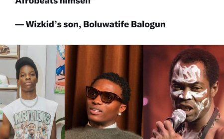 Fela Kuti Is the Pioneer of Afrobeats” — Wizkid’s Son Champz Sparks Reactions