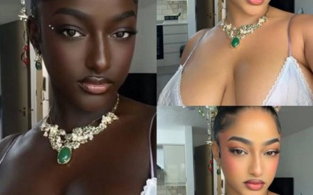 When I was in secondary school, when a boy asked me to be his girl and I refused, they would tell me it's because I think I'm fair that I think I'm beautiful. If I was dark, I would have been ugly. I just made this dark photo of myself to tell them that I would still have been very pretty if I was dark-skinned.” – Sophie