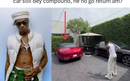 Man claims Wizkid’s 1.4 billion naira car could be a rented one, since he lives in the US where one can rent a car for over 3 months