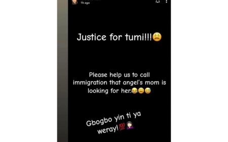 Call immigration she go appear - Angel’s estranged wife mocks BBNaija’s alum’s mother after she raised an alarm over her daughter’s disappearance