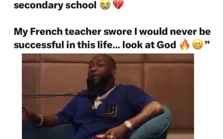 Davido reflects on being doubted in school and how far he has come.  A proof that grades don’t define destiny